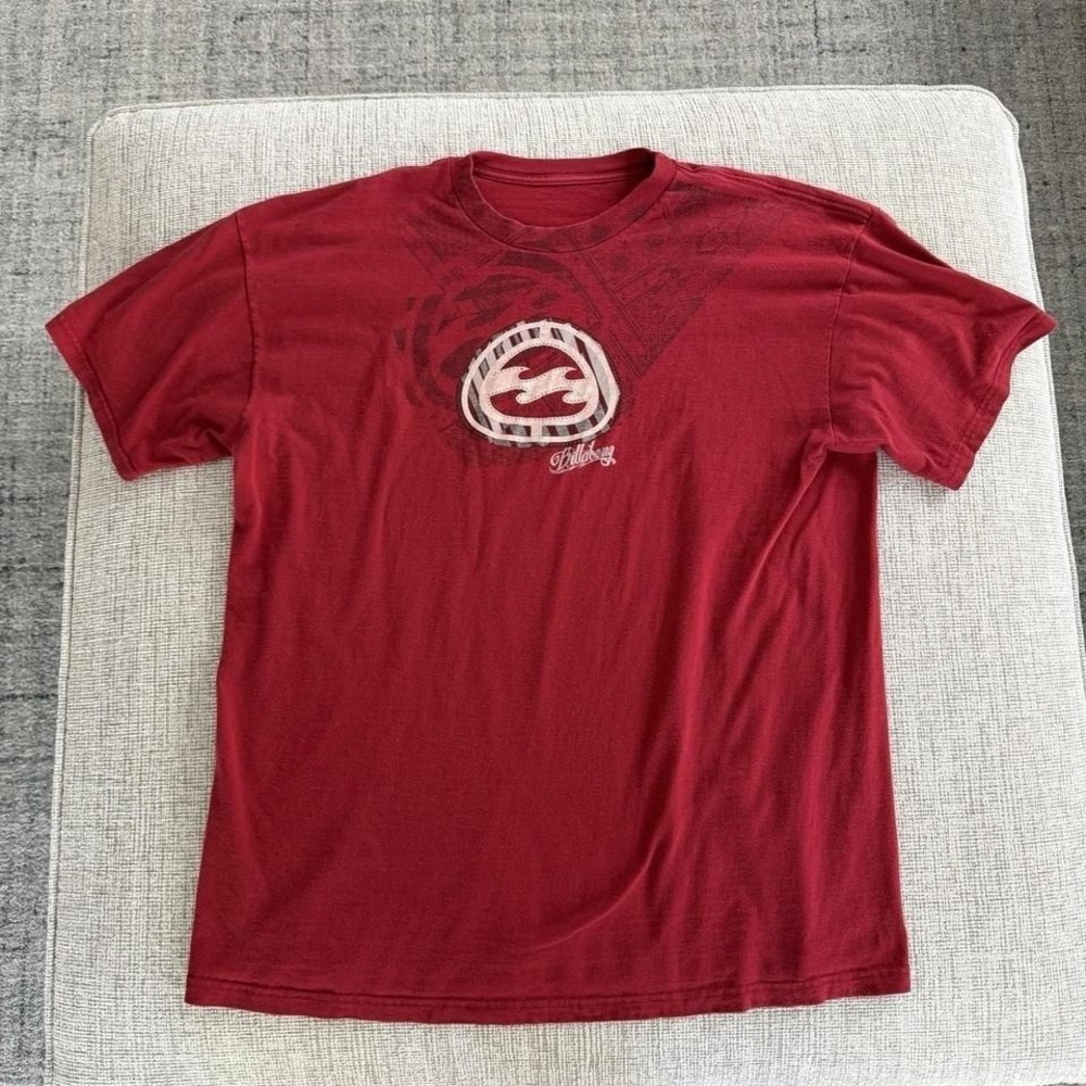 Vintage Billabong TShirt Men's Size L/XL Red 90s Surfer Y2K - Picture 3 of 6